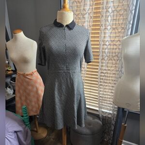 Adorably Flirty C. Wonder Fit and Flare Logo Dress